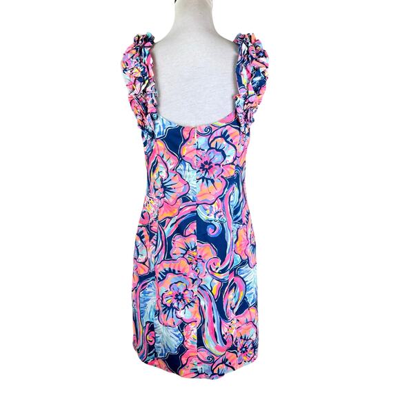 Lilly Pulitzer Floral Dress in Pink and Blue - Picture 5 of 14